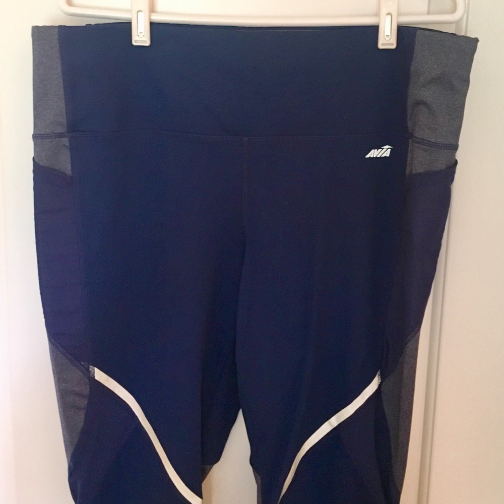Avia navy athletic yoga pants/leggings 2x
